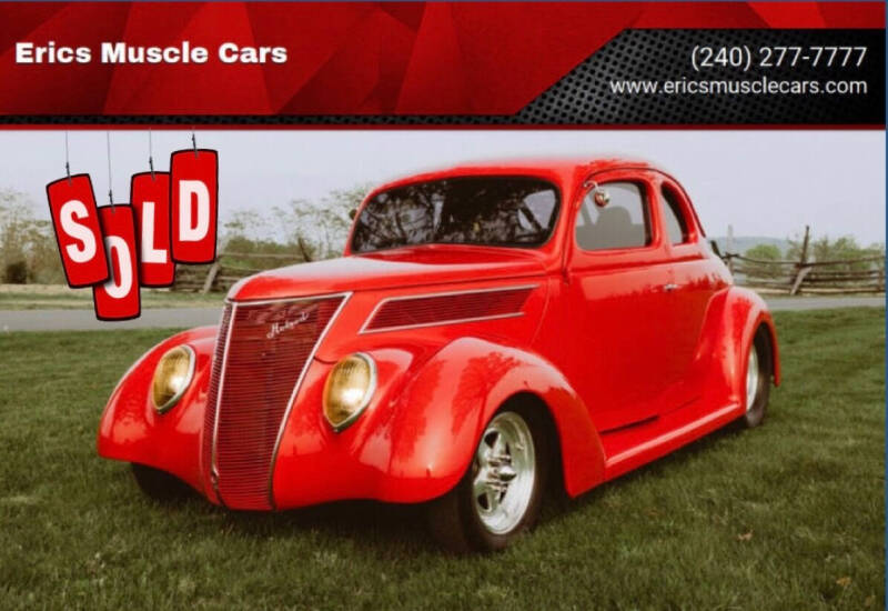 1937 Ford Deluxe for sale at Eric's Muscle Cars in Clarksburg MD