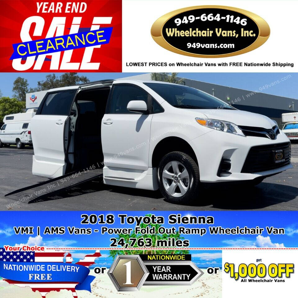 Toyota sienna wheelchair van hot sale price