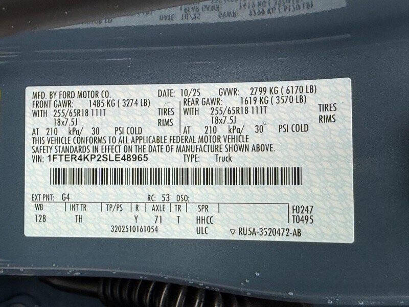 2025 Ford Ranger Lariat