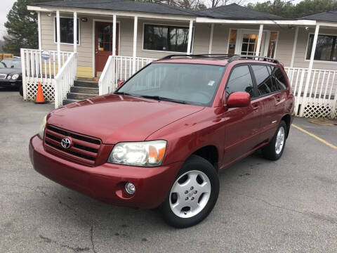 2006 Toyota Highlander for sale at Georgia Car Shop in Marietta GA