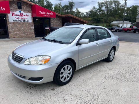 2007 Toyota Corolla for sale at Twin Rocks Auto Sales LLC in Uniontown PA