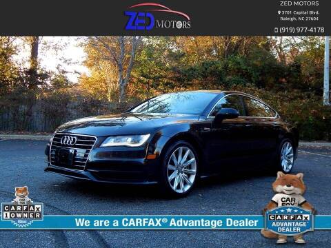 2014 Audi A7 for sale at Zed Motors in Raleigh NC