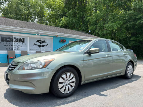 2012 Honda Accord for sale at ICON AUTO SALES in Chesapeake VA