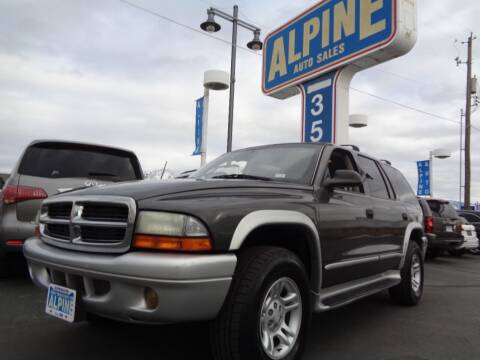 2002 Dodge Durango for sale at Alpine Auto Sales in Salt Lake City UT