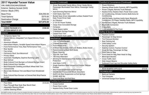2017 Hyundai Tucson Value