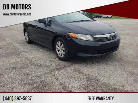 2012 Honda Civic for sale at DB MOTORS in Eastlake OH