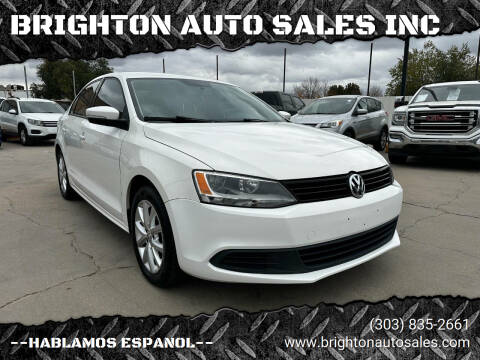 2012 Volkswagen Jetta for sale at BRIGHTON AUTO SALES INC in Brighton CO