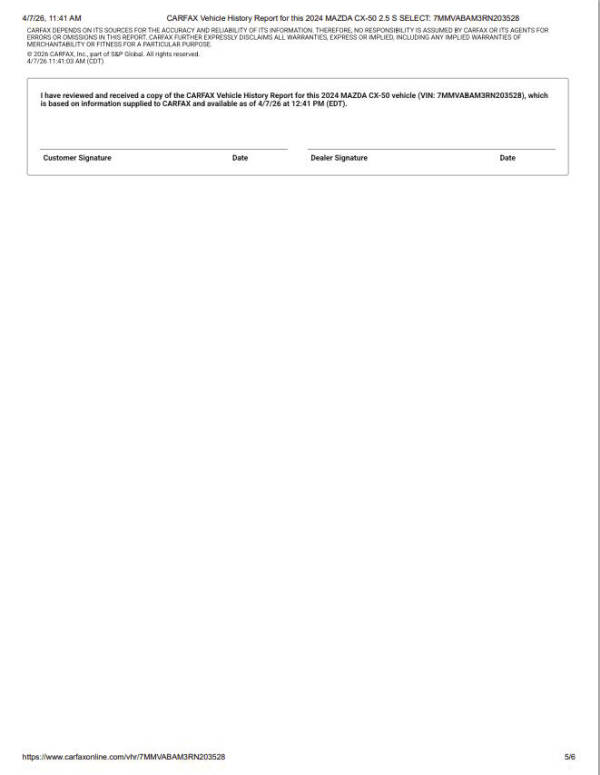 2024 Mazda CX-50 2.5 S Select