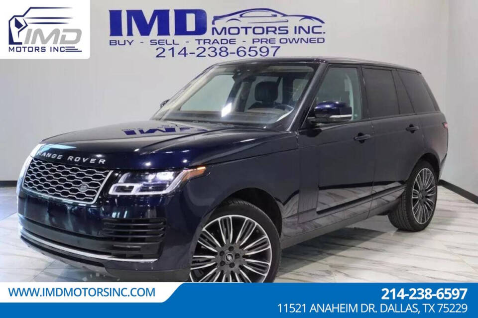 2020 Land Rover Range Rover for sale at IMD MOTORS, INC in Dallas, TX