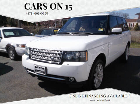 2012 Land Rover Range Rover for sale at Cars On 15 in Lake Hopatcong NJ