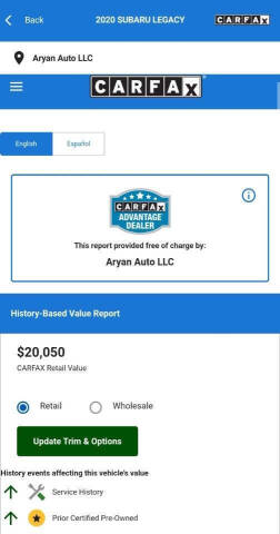 2020 Subaru Legacy Premium
