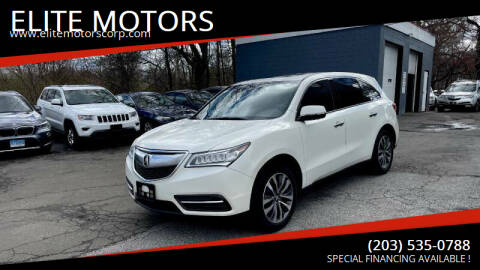 2016 Acura MDX for sale at ELITE MOTORS in West Haven CT