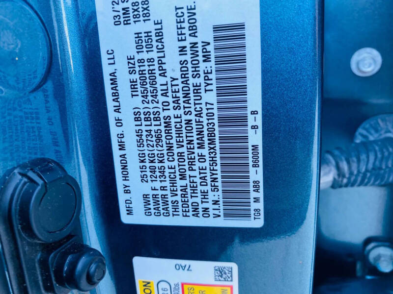 2021 Honda Pilot EX