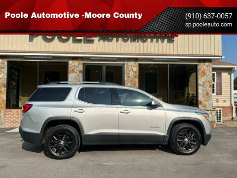 2018 GMC Acadia for sale at Poole Automotive in Laurinburg NC