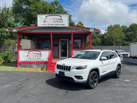 2019 Jeep Cherokee for sale at 4Auto Sales, Inc. in Fredericksburg VA