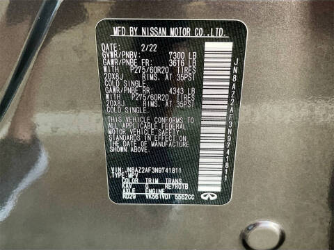 2022 Infiniti QX80 Luxe