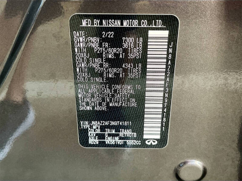 2022 Infiniti QX80 Luxe