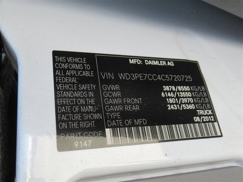 2012 Mercedes-Benz Sprinter 2500