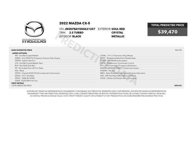 2022 Mazda CX-5 2.5 Turbo