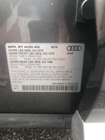 2018 Audi Q5 2.0T quattro Premium Plus