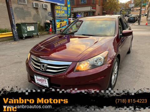 2011 Honda Accord for sale at Vanbro Motors Inc in Staten Island NY