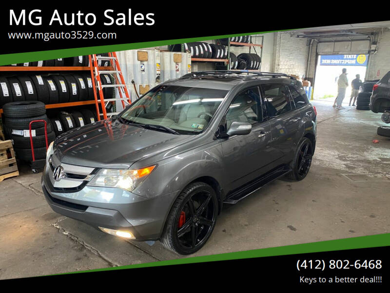 2008 Acura MDX for sale at MG Auto Sales in Pittsburgh PA