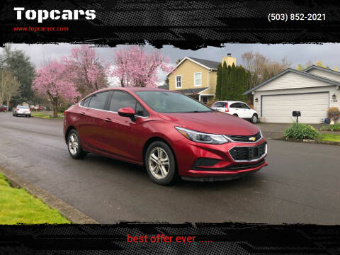2017 Chevrolet Cruze for sale at Topcars in Wilsonville OR