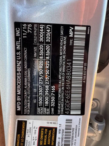 2017 Mercedes-Benz GLS GLS 450