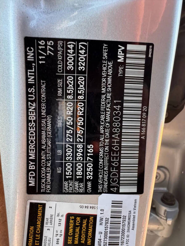 2017 Mercedes-Benz GLS GLS 450