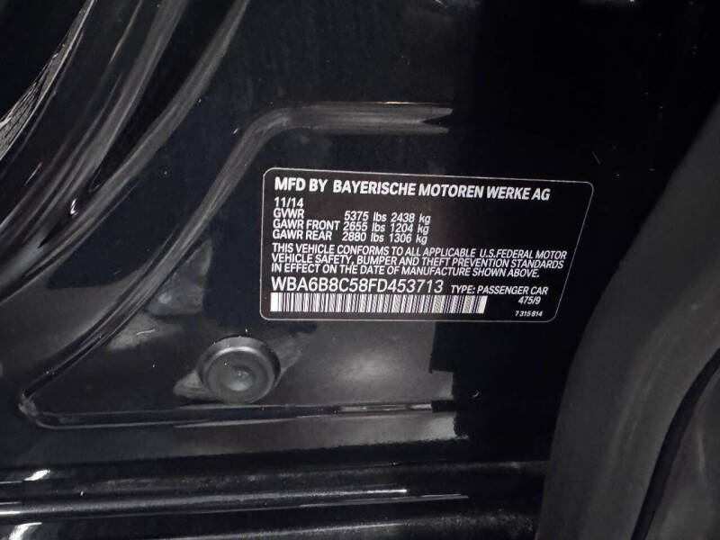 2015 BMW 6 Series 640i xDrive Gran Coupe