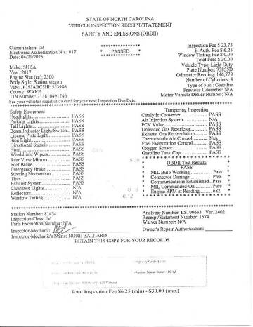 2017 Subaru Forester 2.5i