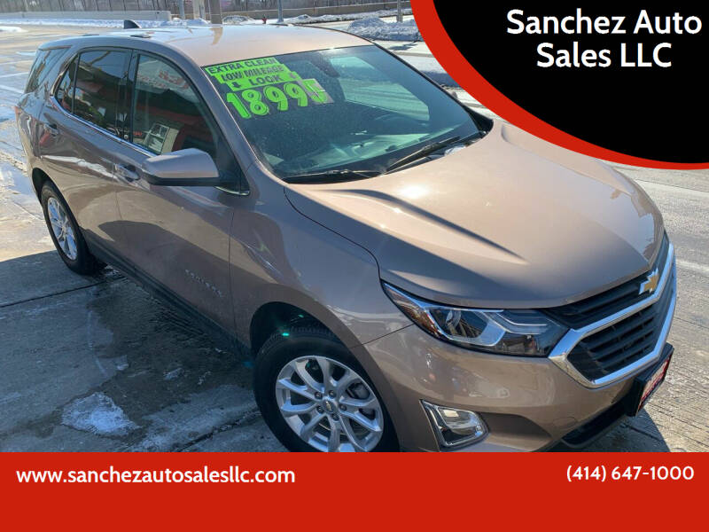 2019 Chevrolet Equinox for sale at Sanchez Auto Sales LLC in Milwaukee WI