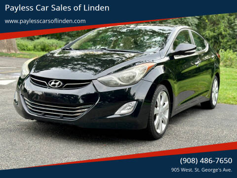 2012 Hyundai Elantra for sale at Payless Car Sales of Linden in Linden NJ