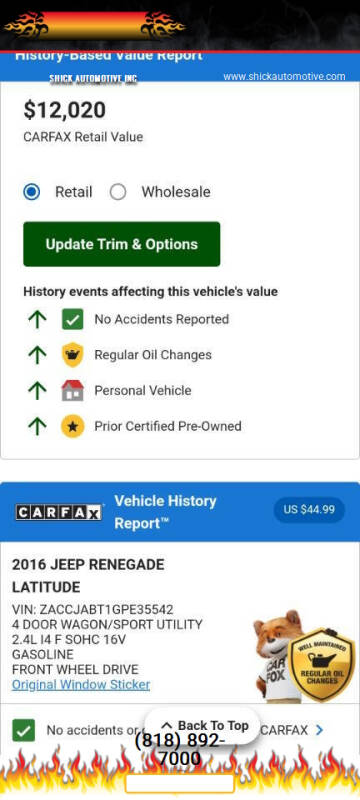 2016 Jeep Renegade Latitude