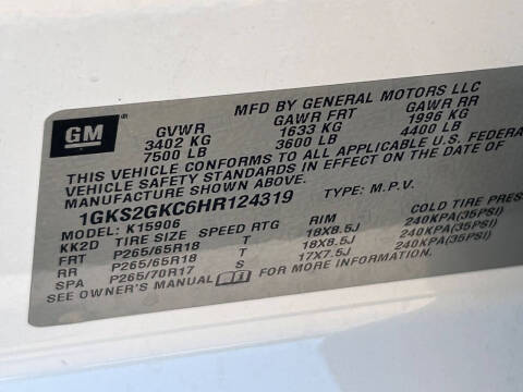 2017 GMC Yukon XL SLT