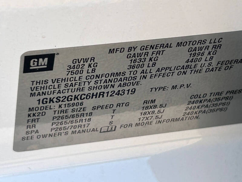 2017 GMC Yukon XL SLT