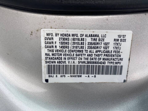 2008 Honda Odyssey Touring