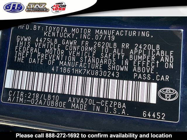 2019 Toyota Camry XSE