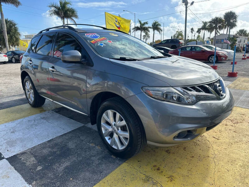 Used 2013 Nissan Murano SL with VIN JN8AZ1MU5DW212588 for sale in Melbourne, FL