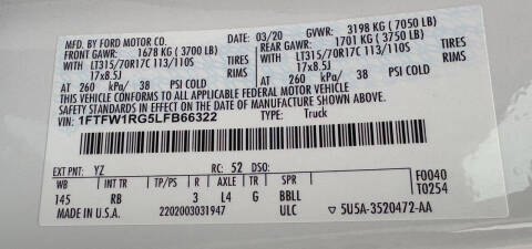 2020 Ford F-150 Raptor