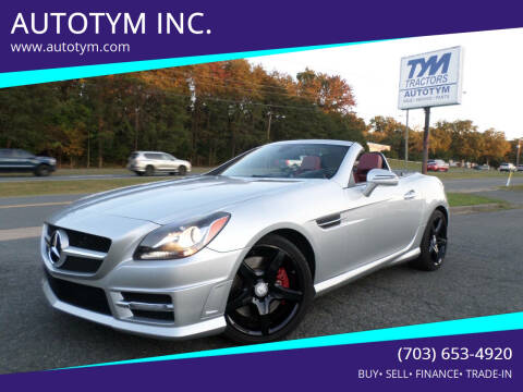 2013 Mercedes-Benz SLK for sale at AUTOTYM INC. in Fredericksburg VA