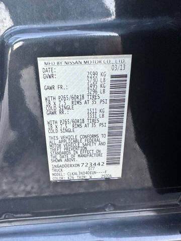 2013 Nissan Frontier SL