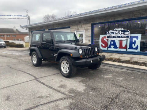 2010 Jeep Wrangler for sale at Tonys Auto Sales Inc in Wheatfield IN