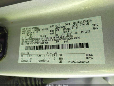 2019 Ford F-150 Lariat