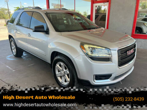 2014 GMC Acadia for sale at High Desert Auto Wholesale in Albuquerque NM