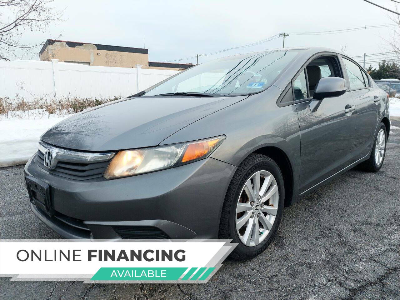 Gray 2012 Honda Civic EX-L w/Navi EX-L 4dr Sedan w/Navi 1