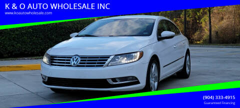 2014 Volkswagen CC for sale at K & O AUTO WHOLESALE INC in Jacksonville FL