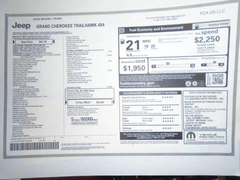 2020 Jeep Grand Cherokee Trailhawk