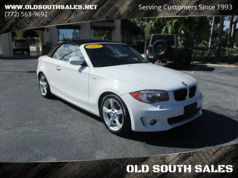 2013 BMW 1 Series for sale at OLD SOUTH SALES in Vero Beach FL