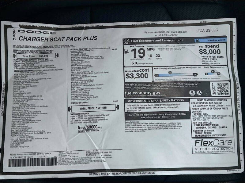 2026 Dodge Charger Scat Pack Plus
